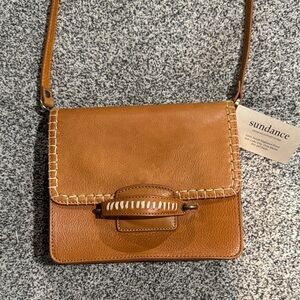 Sundance Brown Leather Crossbody Bag